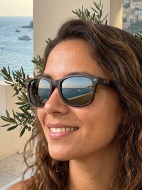 Ray-Ban Brown Frame Black Lenses Sunglasses